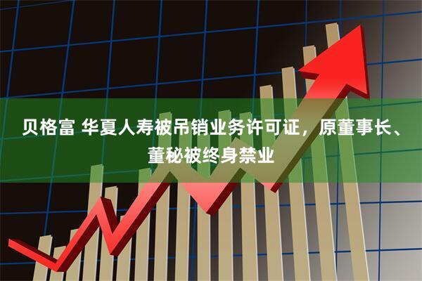 贝格富 华夏人寿被吊销业务许可证，原董事长、董秘被终身禁业
